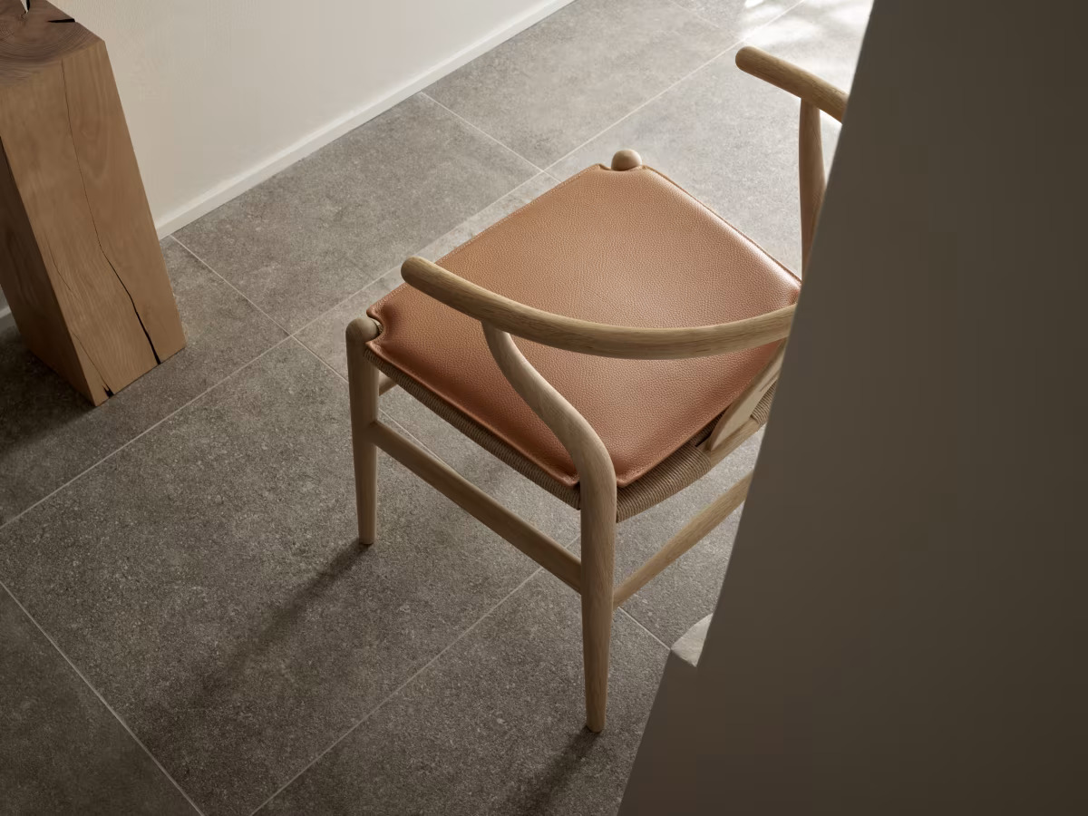 CU CH24 Hynde til Y-stolen - Sort læder - Billede 2