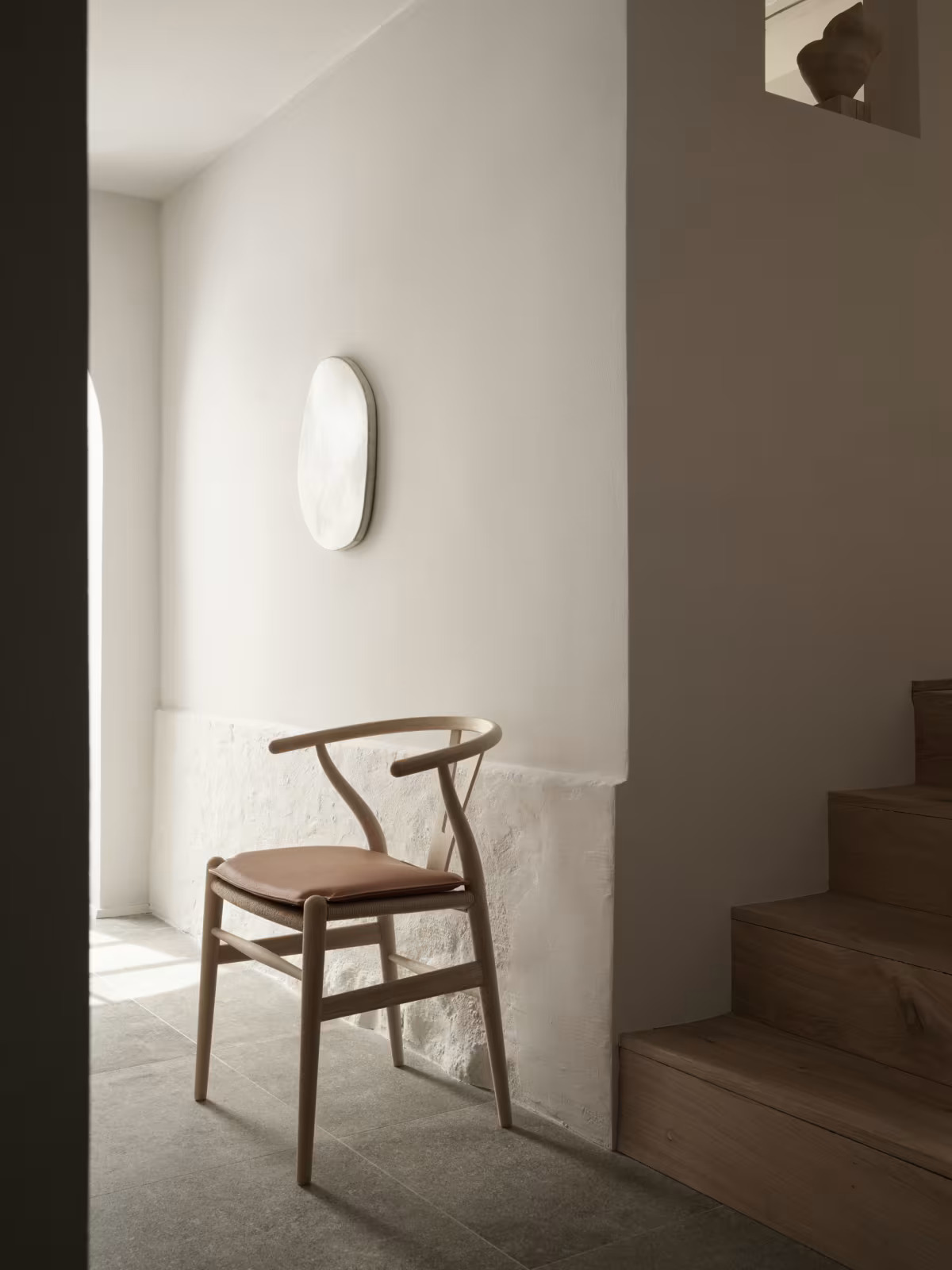 CU CH24 Hynde til Y-stolen - Sort læder - Billede 4