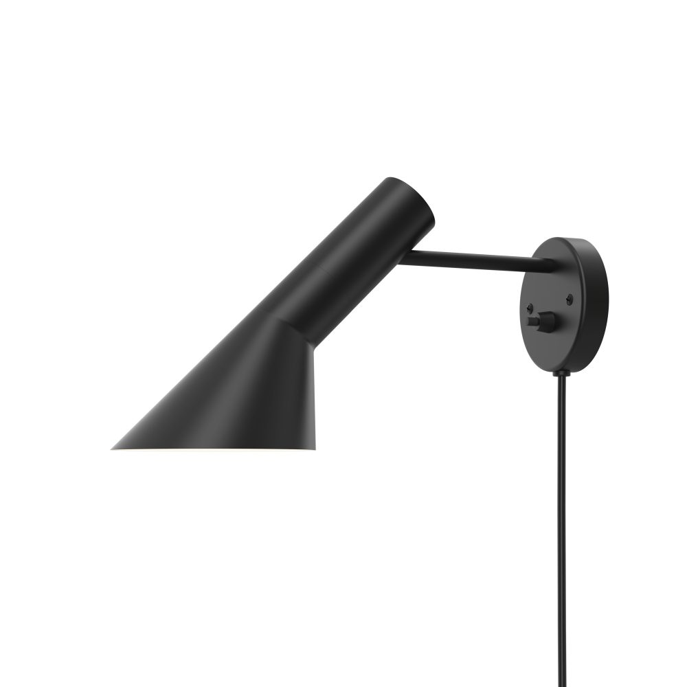 Louis Poulsen AJ Væglampe af Arne Jacobsen - Sort