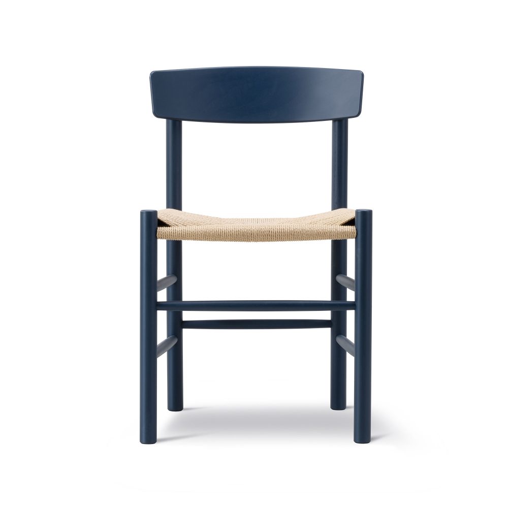 J39 Folkestolen af Børge Mogensen - Bøg Indigo Blue