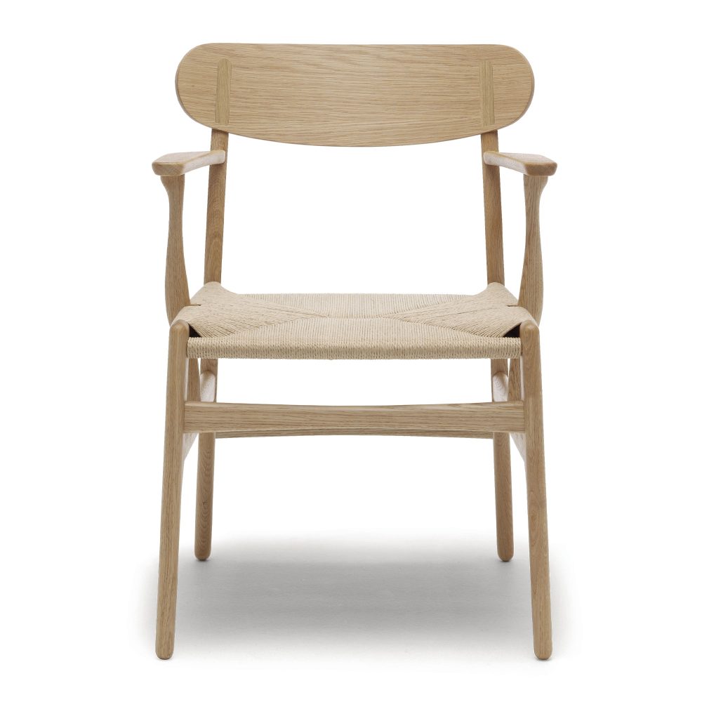 CH26 Spisebordsstol af Hans J. Wegner - Eg olie/naturflet