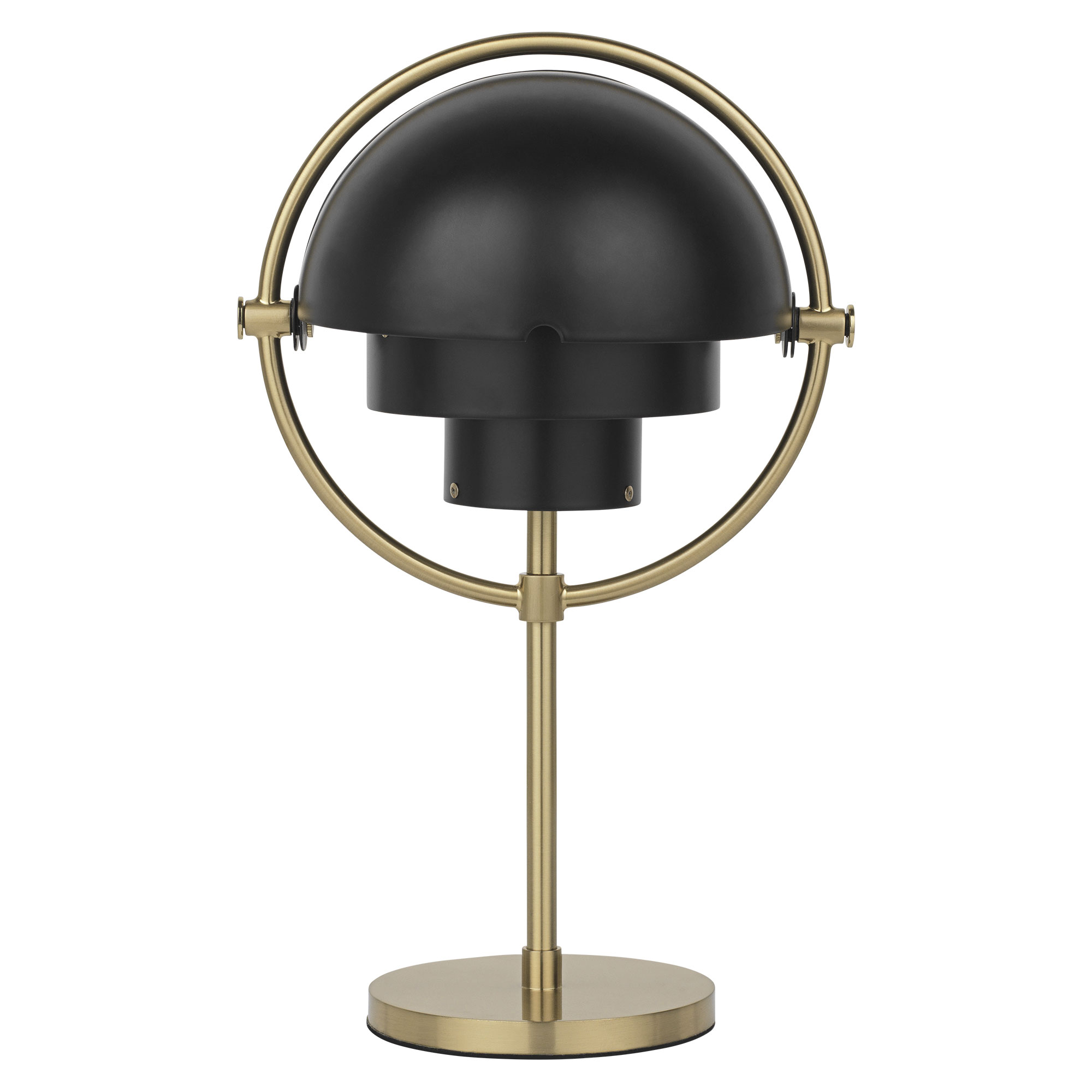 GUBI Multi-Lite Bærbar Bordlampe - Messing / Mat Sort