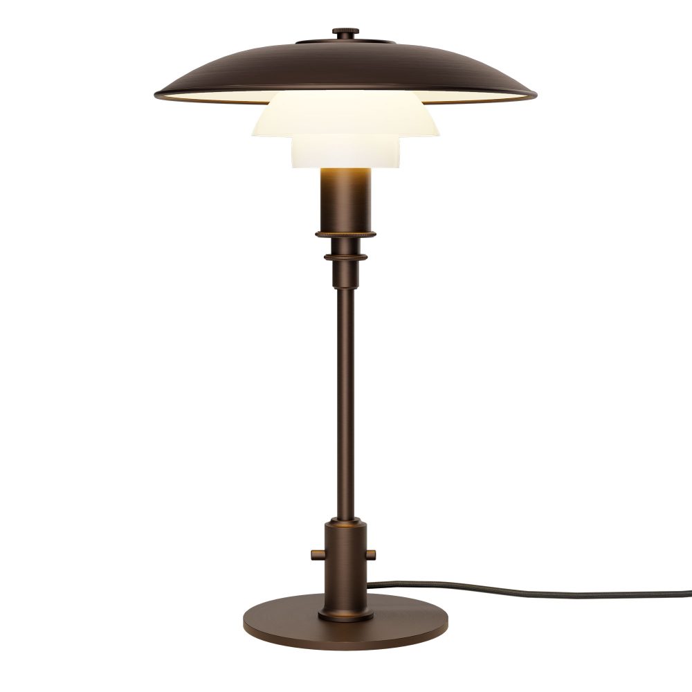 PH 3/2 Aged Brass Bordlampe