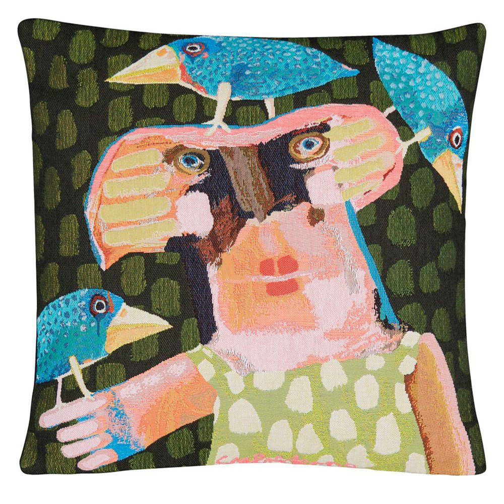 Dame med torpedofugle - Leif Sylvester pude