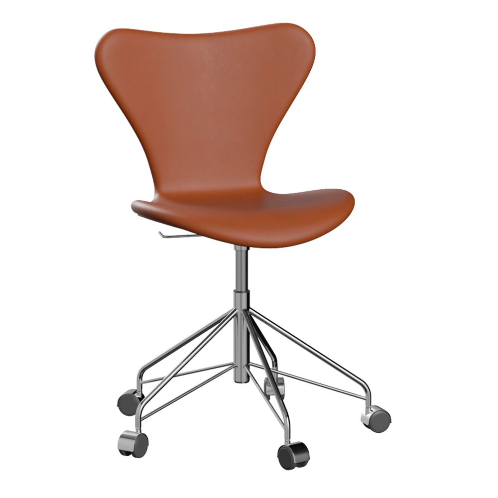 Serie 7 3117 Fuldpolstret Valnød Essential læder/Forkromet stål