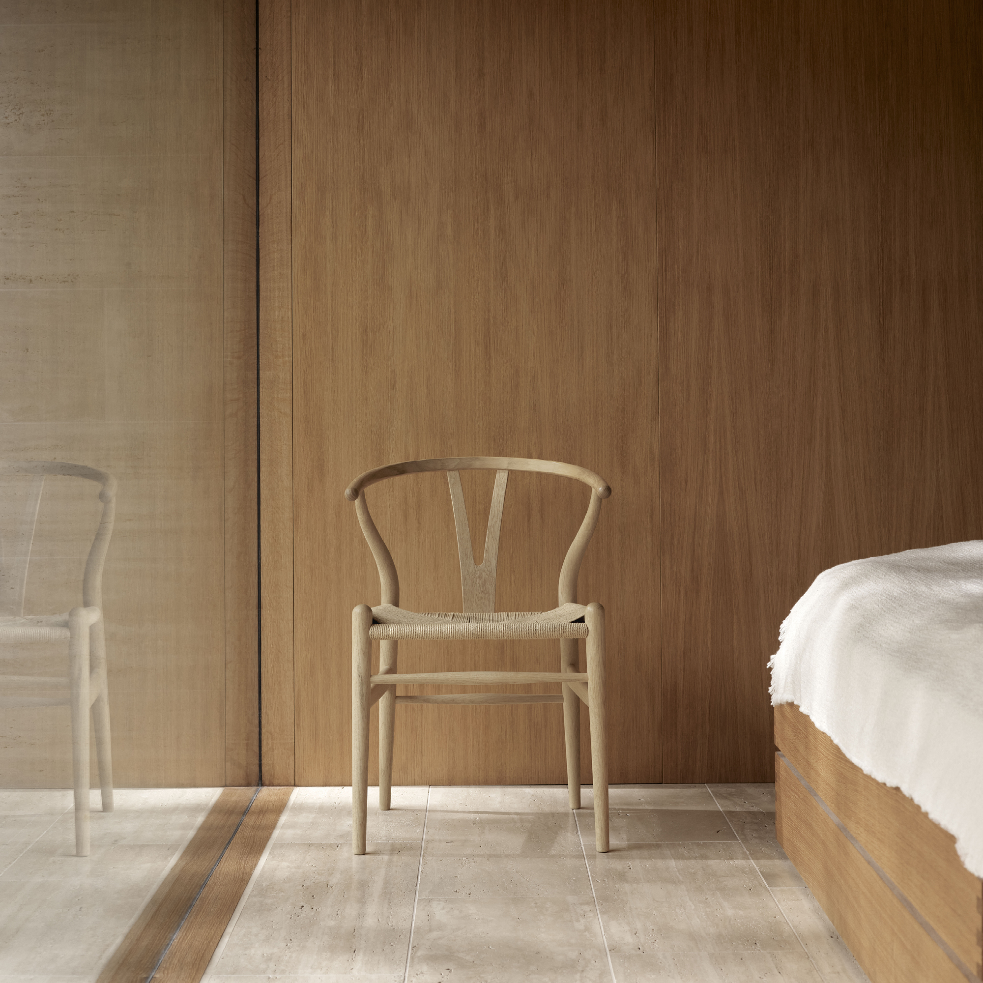 CH24 Y-stol - Eg sæbe/naturflet - Billede 2