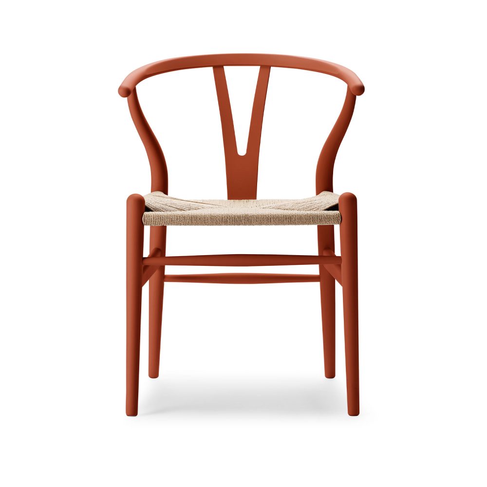 CH24 Y-stol af Hans J. Wegner og Ilse Crawford - Bøg Soft Terracotta/naturflet