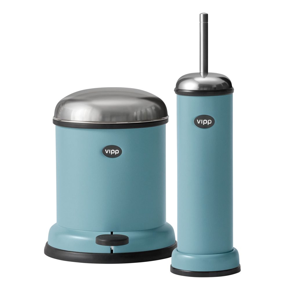 Sæt med Vipp11 Toiletbørste og Vipp13 Toiletspand - Henri Teal - Limited Edition