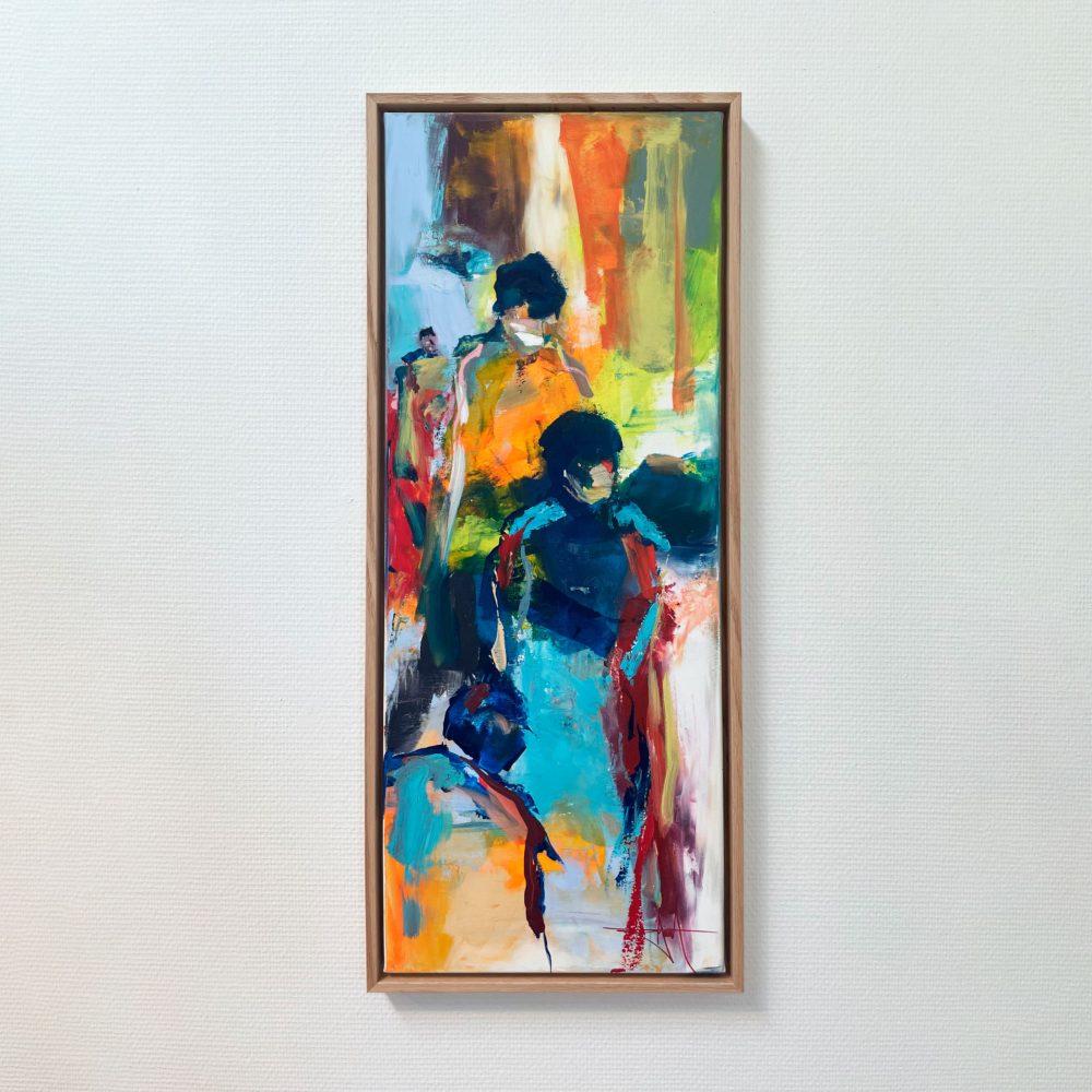 Maleri af Henrik Busk Andersen, 84x34 cm