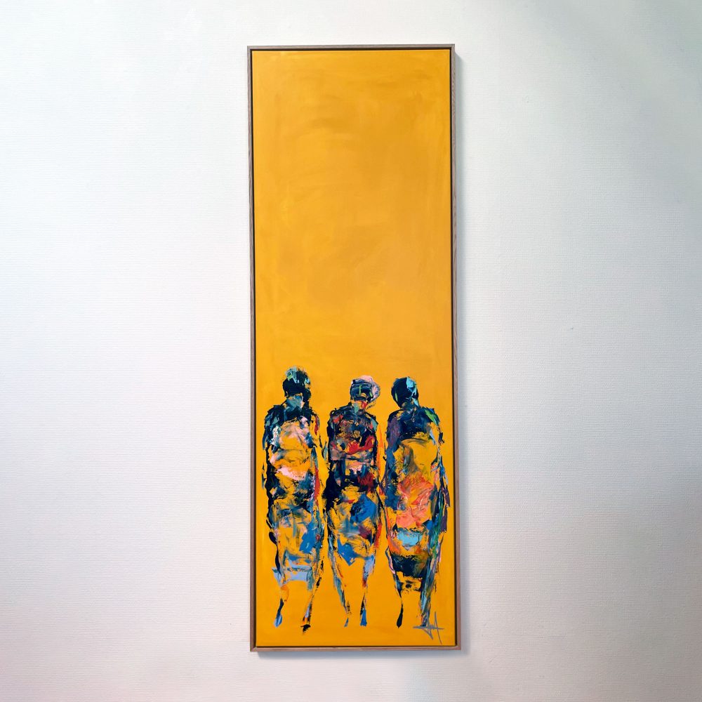 Maleri af Henrik Busk Andersen, 180x60 cm