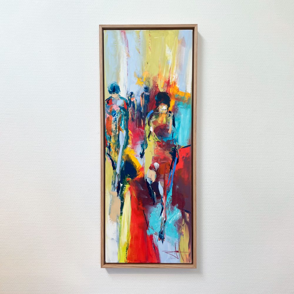 Maleri af Henrik Busk Andersen, 84x34 cm