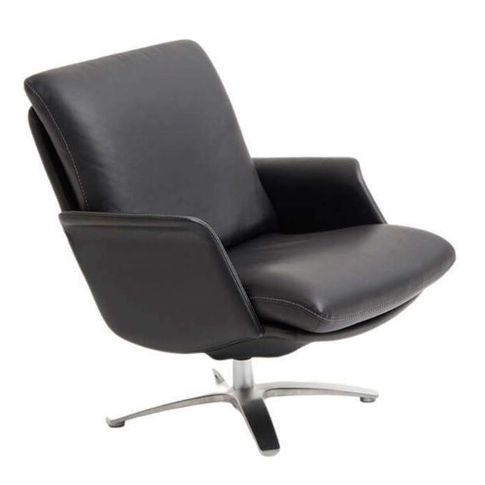 Berg Furniture Nasa Lænestol (lav) - Sort Berg Soft læder