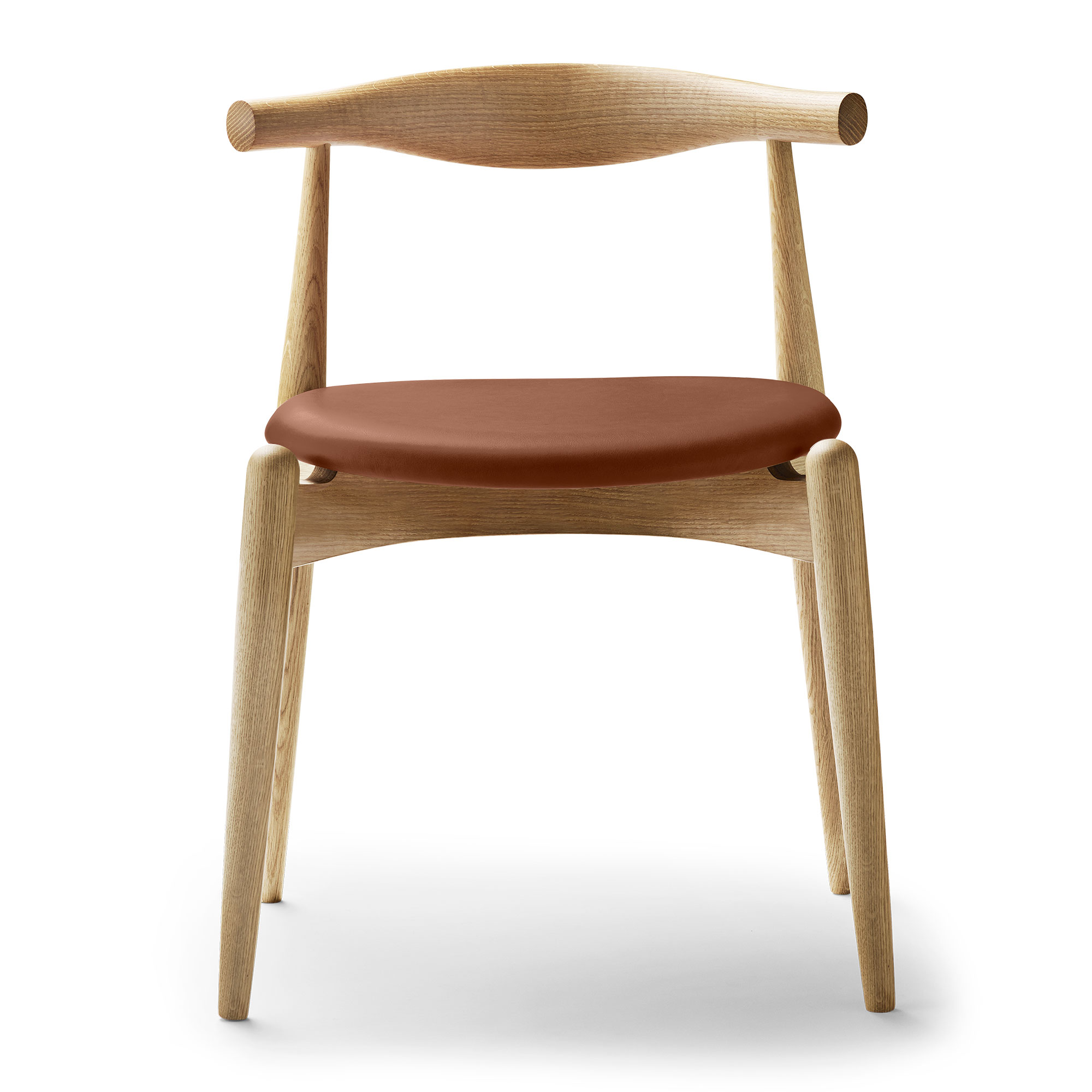 CH20 Elbow Chair af Hans J. Wegner - Eg Olie / Loke 7748 Læder