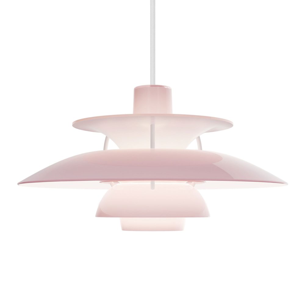 Louis Poulsen PH 5 Ø320 Opal Pendel - Pale Rose