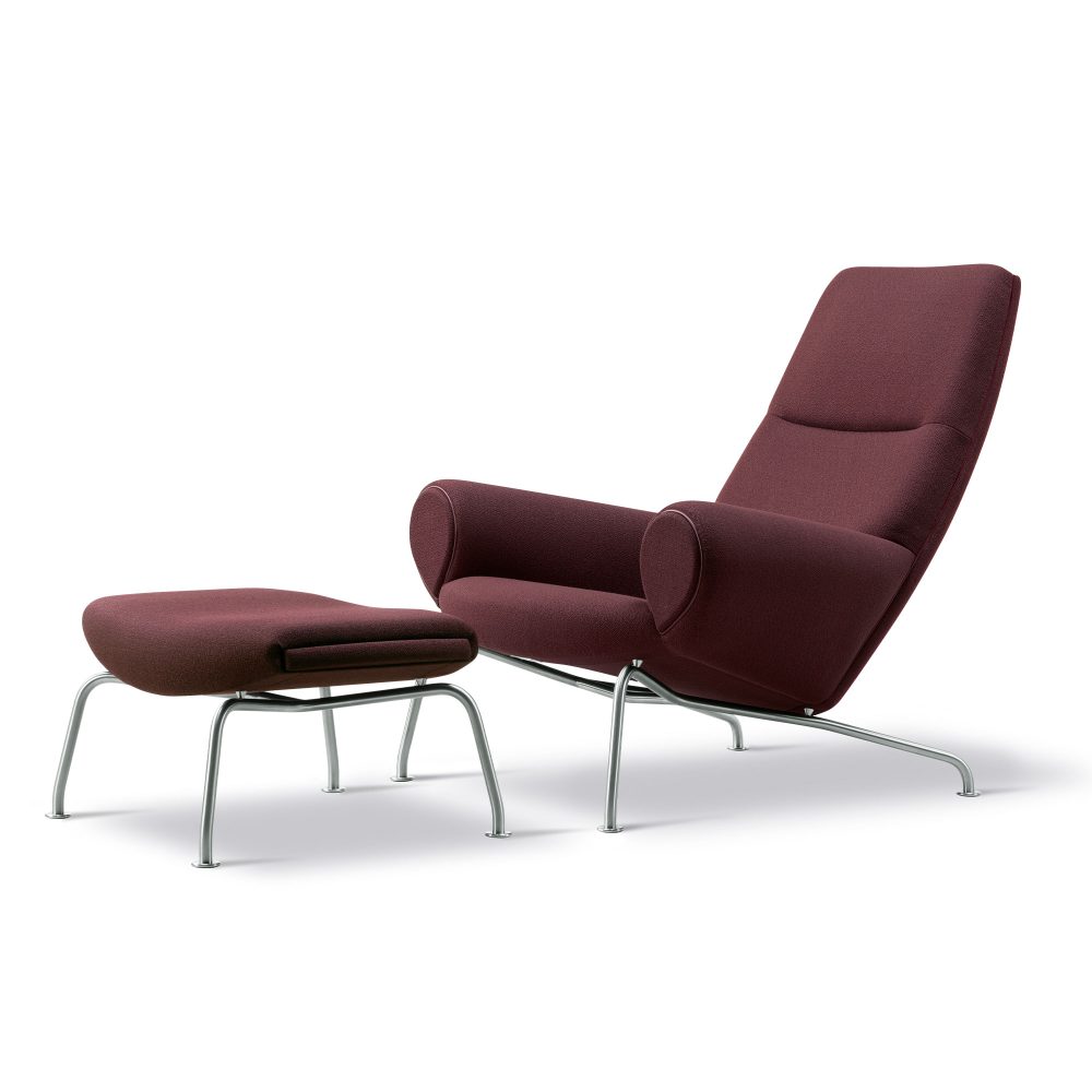 Queen Chair af Hans J. Wegner inkl. skammel, Vidar