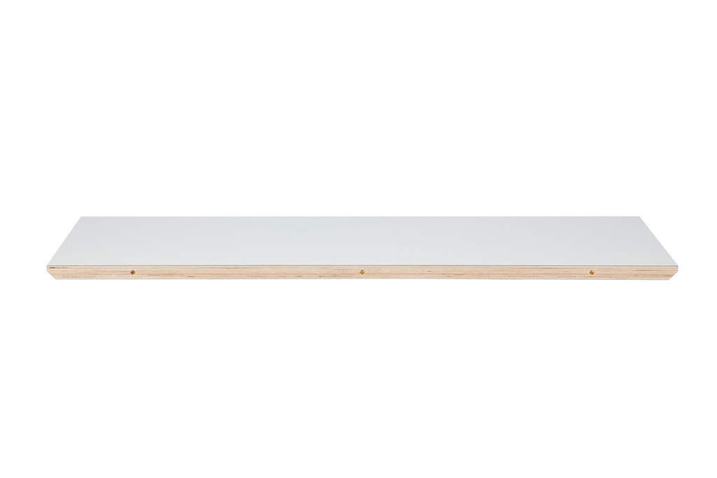 Haslev Symphony 82 Spisebord inkl. 2 tillægsplader, Hvid Laminat/Chrome - Billede 2